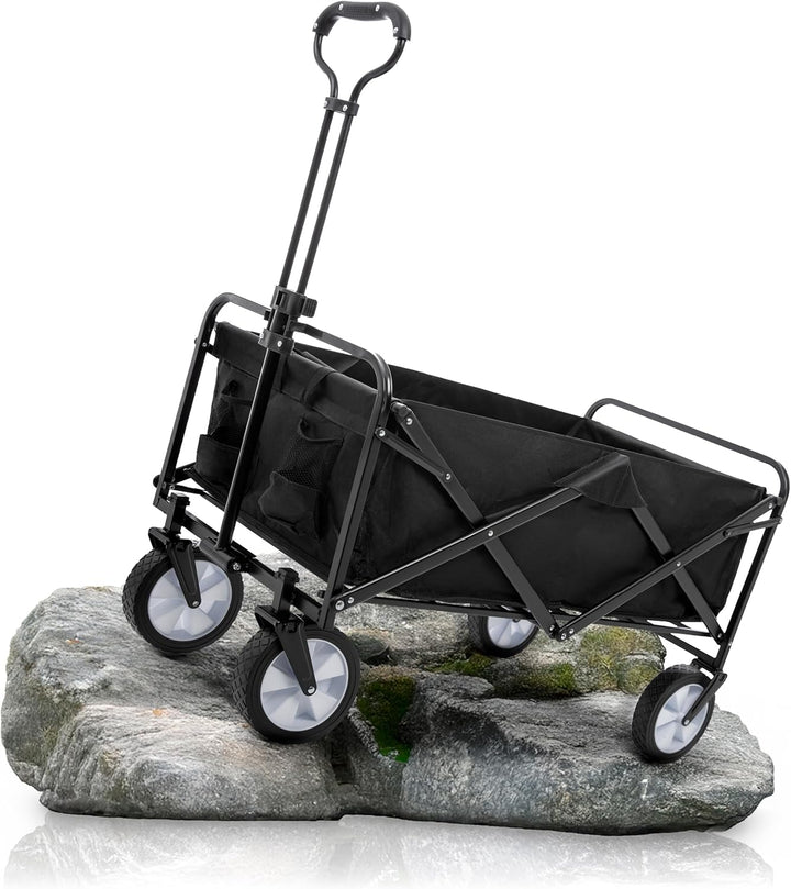 Bollerwagen faltbar 100kg belastbar 105L robuster Bollerwagen von BigDean | mit ausziehbarer Zugstan