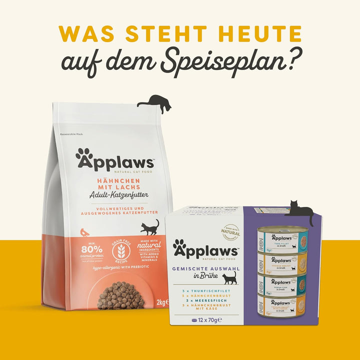 Applaws Natürliches Kätzchenfutter, Huhn Nasses Katzenfutter In Brühe Dose, 70 g (Packung mit 24 Stü
