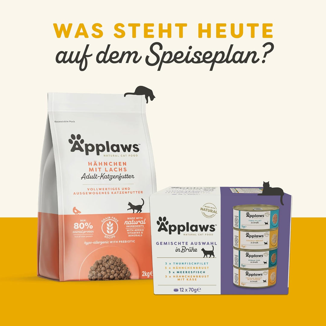 Applaws Natürliches Kätzchenfutter, Huhn Nasses Katzenfutter In Brühe Dose, 70 g (Packung mit 24 Stü