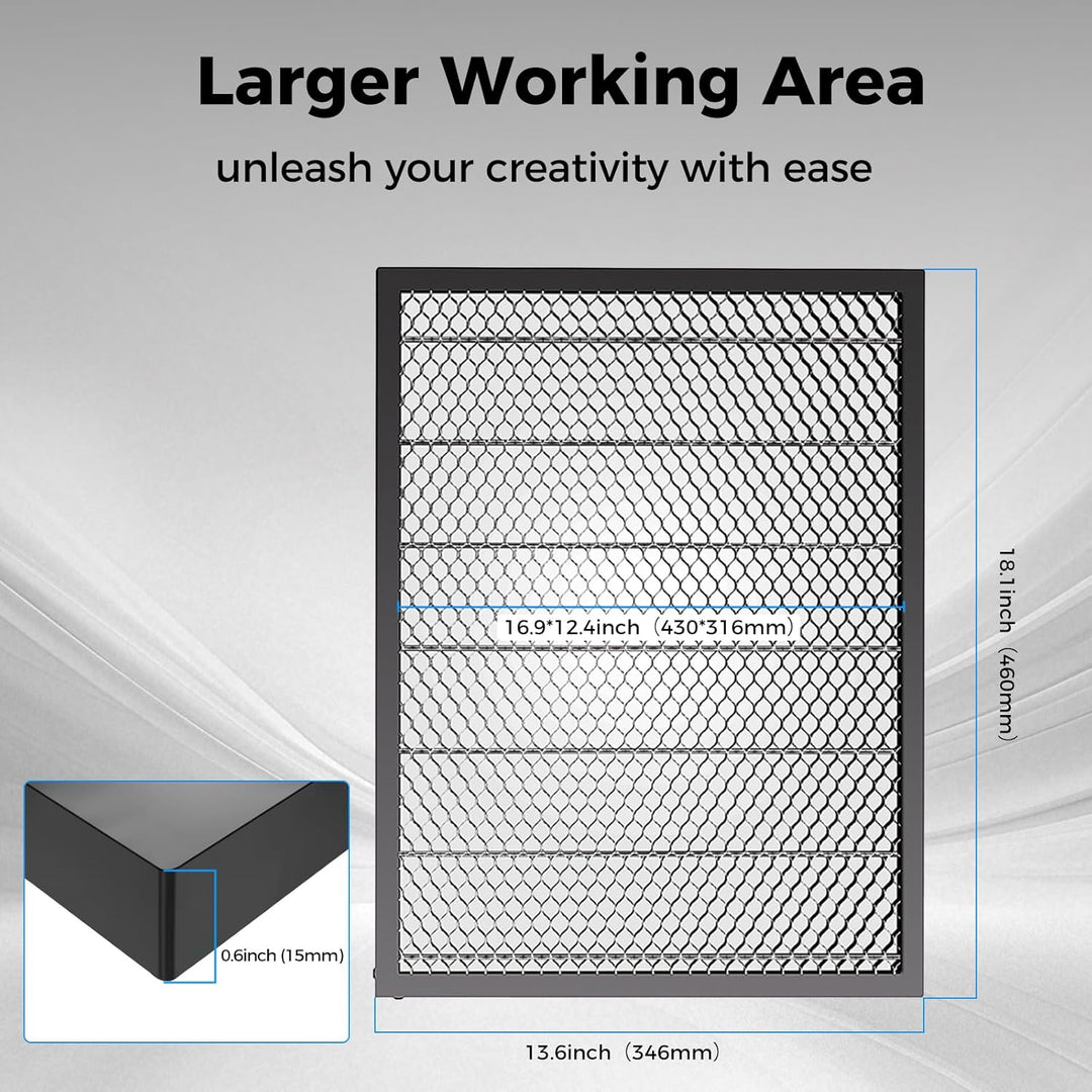 Creality Waben-Arbeitstisch, 460 x 346 mm Waben-Arbeitsfläche für Falcon A1, Waben-Arbeitsplatte für