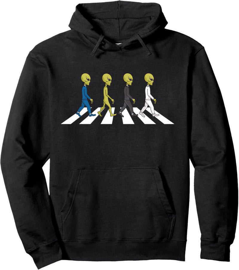 Extraterrestrischer UFO-Kreuzer Alien Pullover Hoodie