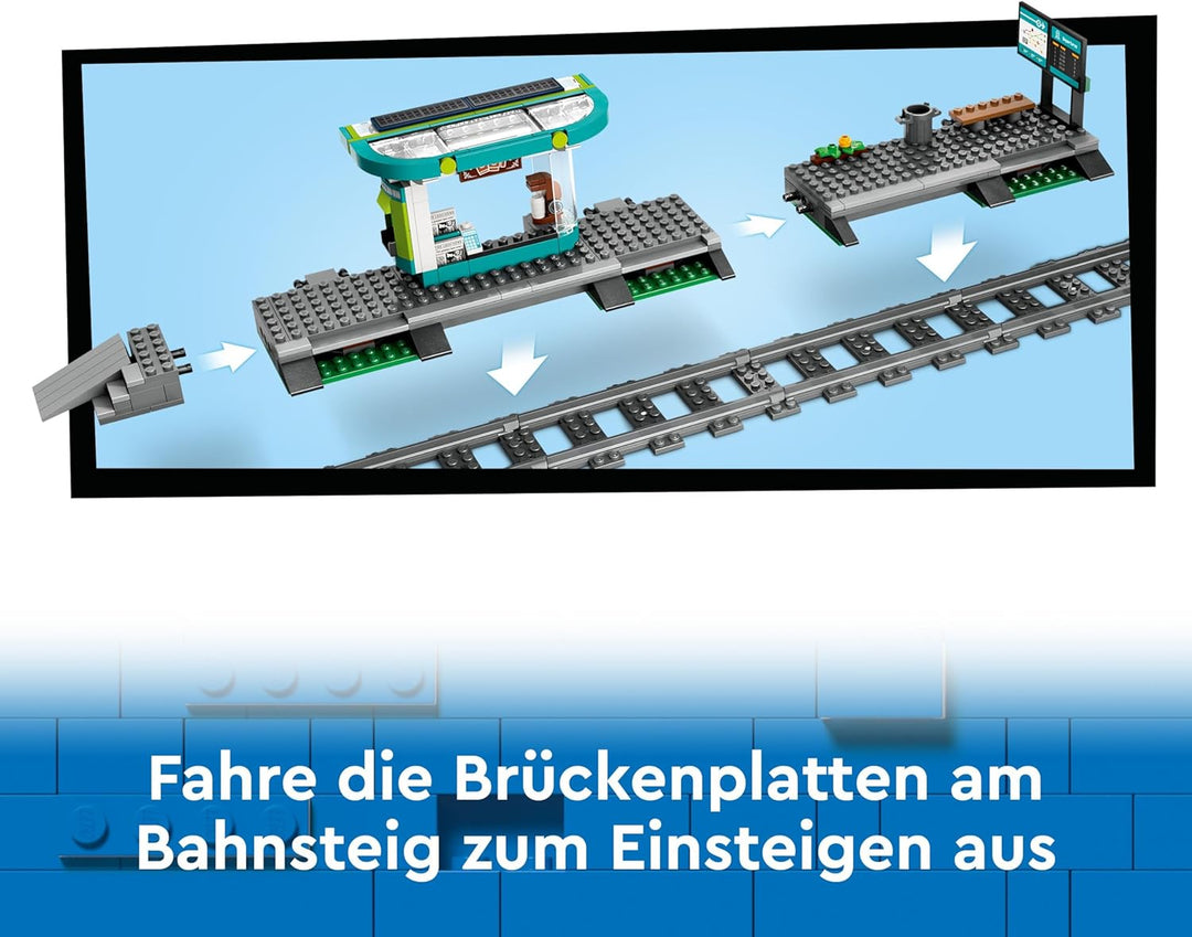 LEGO City Strassenbahn mit Haltestelle, Geschenkidee für Fans von Fahrzeug-Spielzeug ab 7 Jahren, mi