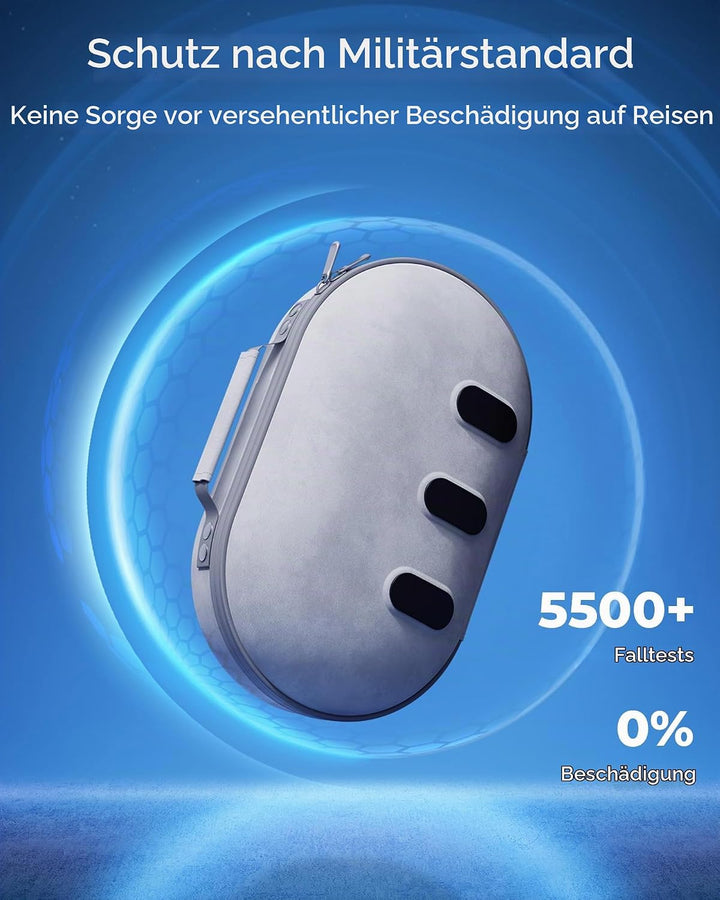 Aubika für Mate Quest 3 Tasche, Harte Case für Oculus Quest 3 Zubehör, Kompatibel mit Quest 2/Pico 4