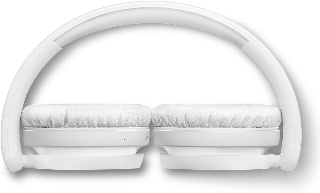 Philips TAH5219WT Leichter ohraufliegender kabelloser Bluetooth-Kopfhörer mit passiver Geräuschisoli