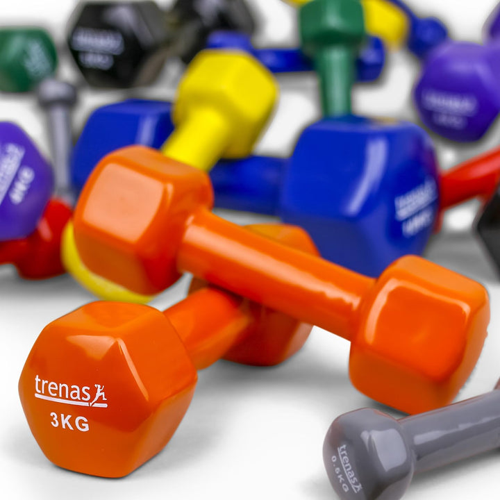 trenas Kurzhanteln | 2er Set | Hantelset | je 10 kg | Hanteln für Frauen und Männer | Fitness und Kr