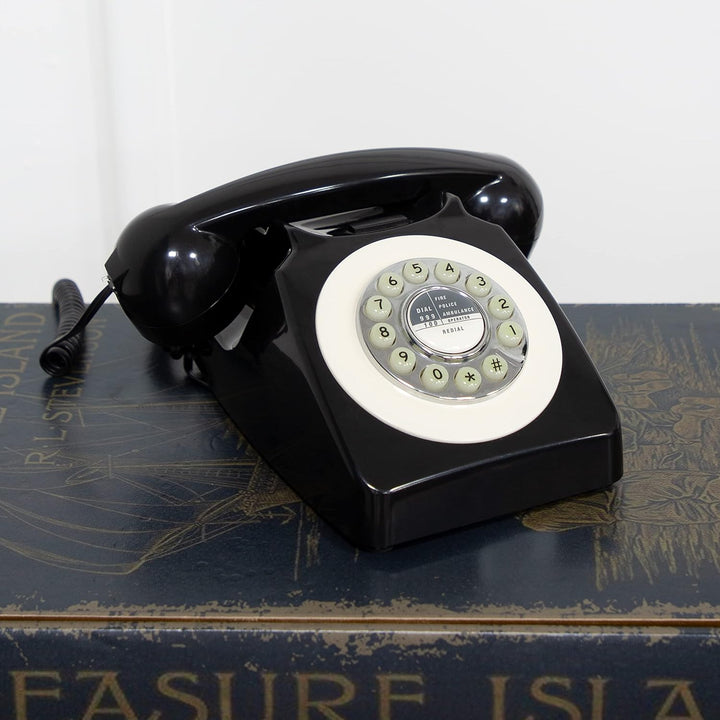 Benross 44520 Classic Retro Vintage Style Home Telefon – Schwarz, Schwarz