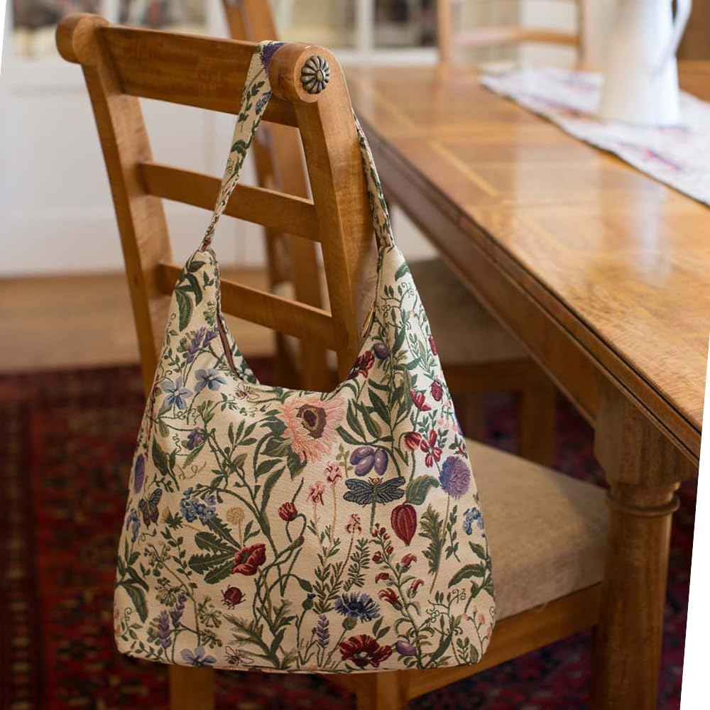Signare Tapisserie Umhängetasche Damen, Shopper Damen Gross, Strandtasche Gross mit William Morris D