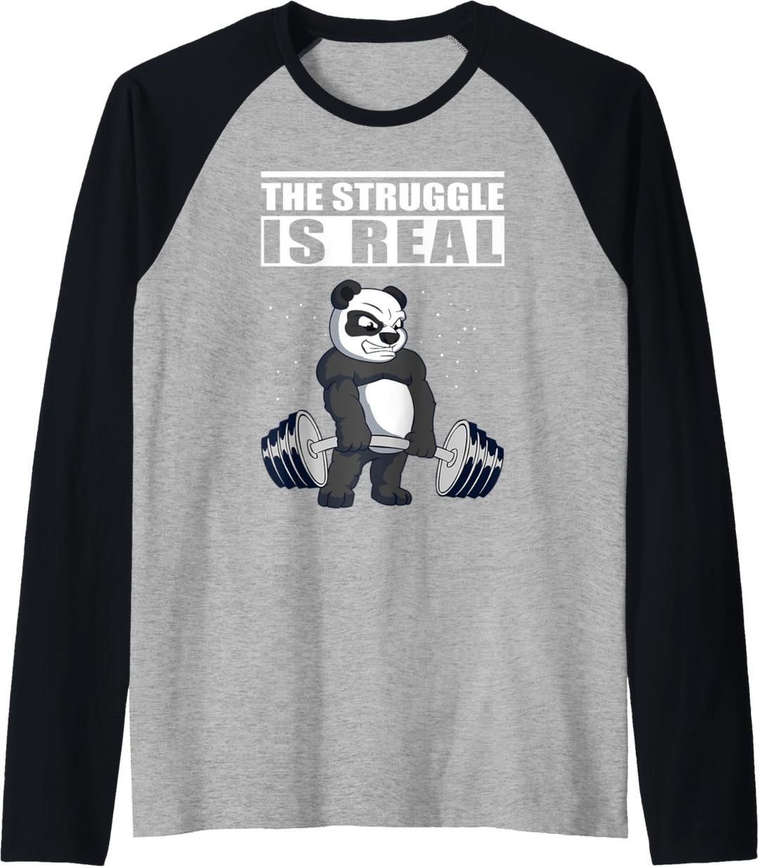 Fitness – Panda Kreuzheben – Gym & Gewichtheben Raglan