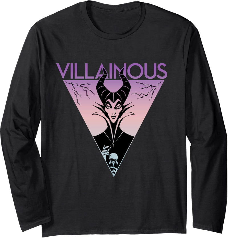 Disney Villains Maleficent Villainous Purple Triangle Langarmshirt