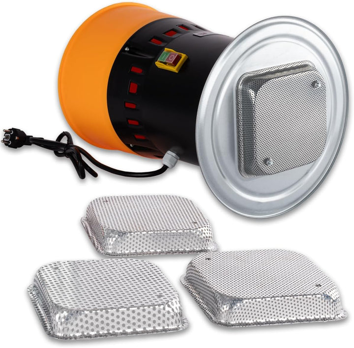 Beeketal Getreidemühle elektrisch 1000W | Profi Schrotmühle & Kornmühle mit 20L Behälter | inkl. 4 E