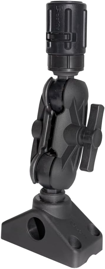 Scotty 1,5' Ball Mount Gear Head 162 Gelenk mit Halterung zum Festschrauben Schwarz, Schwarz