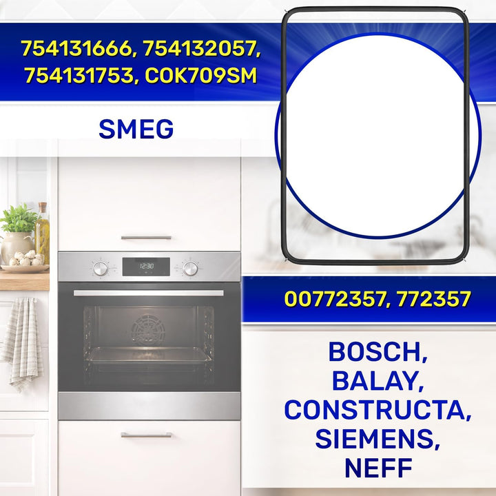 Backofen Dichtung 440x360 mm mit Originalcode 754131666 754132057 754131753 COK709SM für Smeg 007723