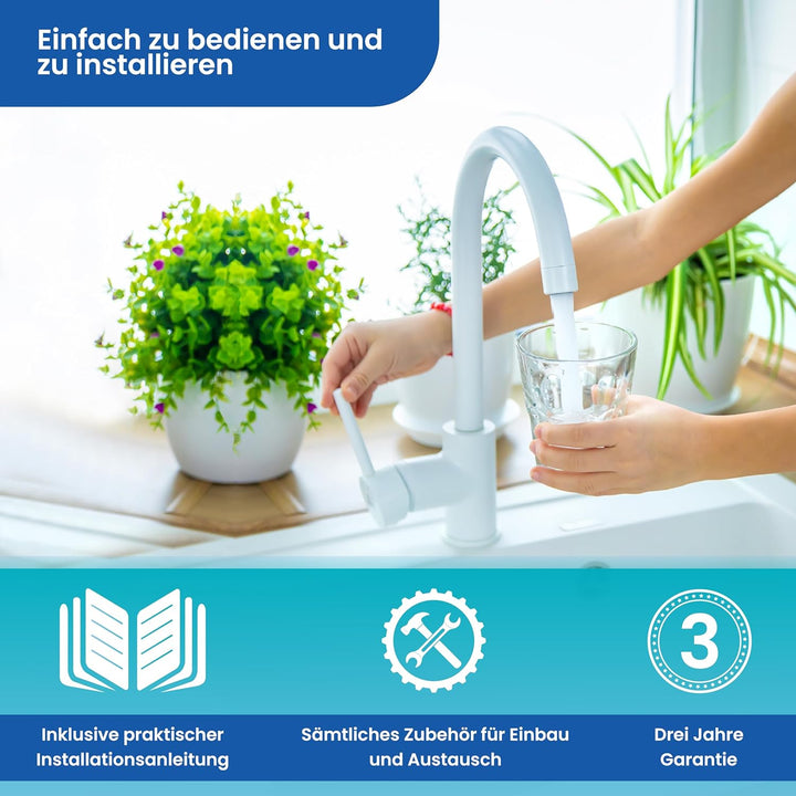 NATURE WATER PROFESSIONALS - Set mit 4 Universalfiltern für Umkehrosmose — inklusive Vontron-Membran