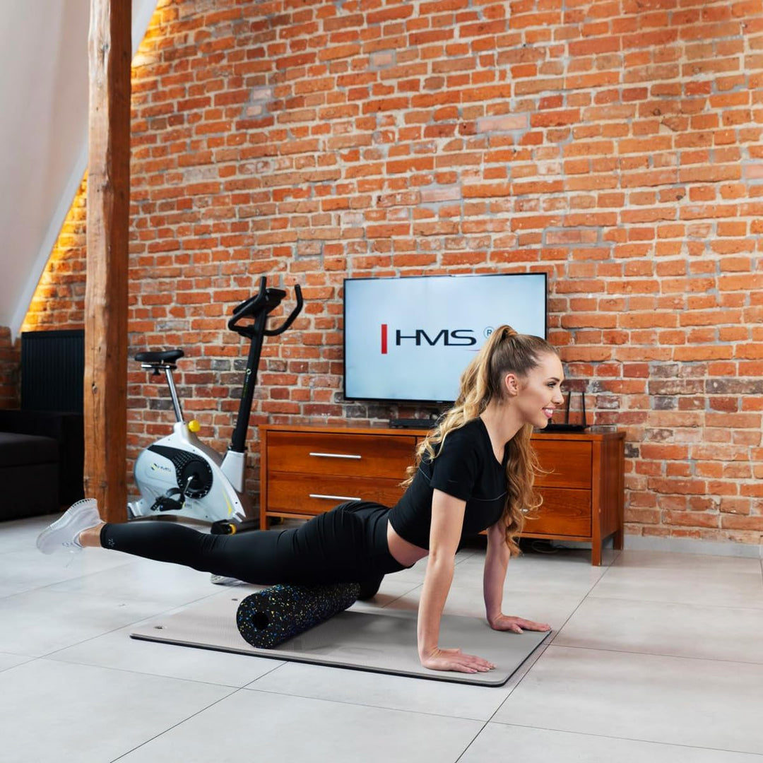 HMS Premium Fitnessmatte 120×60×2 cm – Extra Dick 20 mm | Rutschfest & Gelenkschonend | Trainingsmat