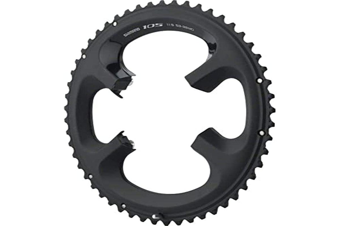 SHIMANO Unisex – Erwachsene 105 Kettenblatt 52 zähne Schwarz, 52 zähne Schwarz