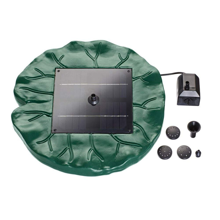 Pontec 40280 PondoSolar Lily Island - Solarwasserspielpumpe mit Akku / schwimmendes Wasserspiel / So
