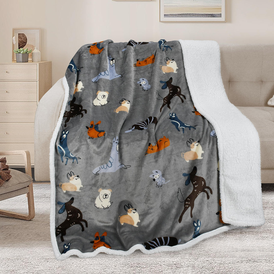Catalonia Classy Sherpa Decke Kuscheldecken, Extra Dicke Warm Sofadecke Couchdecke in zweiseitig, Su