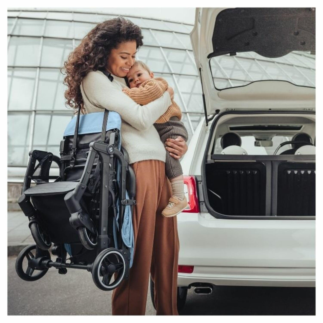 hauck Travel N Care Plus, Dusty Blue - Reisebuggy für Kinder ab Geburt bis 22 kg mit Liegefunktion &