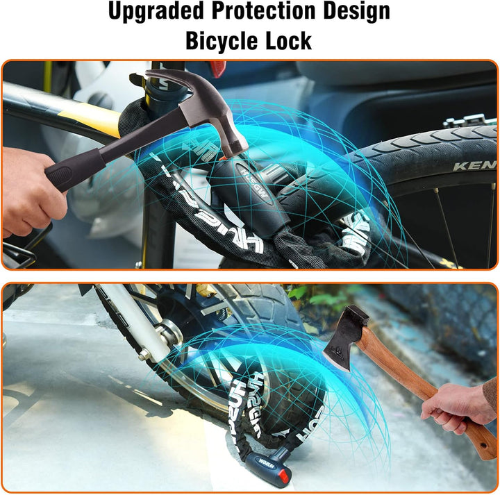Fahrradschloss Kette 120 cm10 mm Hohe Sicherheitsstufe Kettenschloss Kommt Mit Leichtem Diebstahlsic