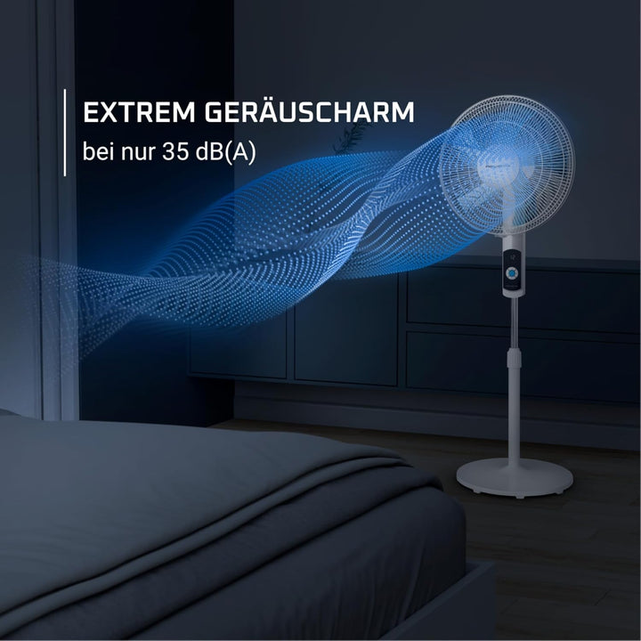 Rowenta Turbo Silence Standventilator, nur 35 dB(A) im Silent Night-Modus, energiesparend, 12 Geschw