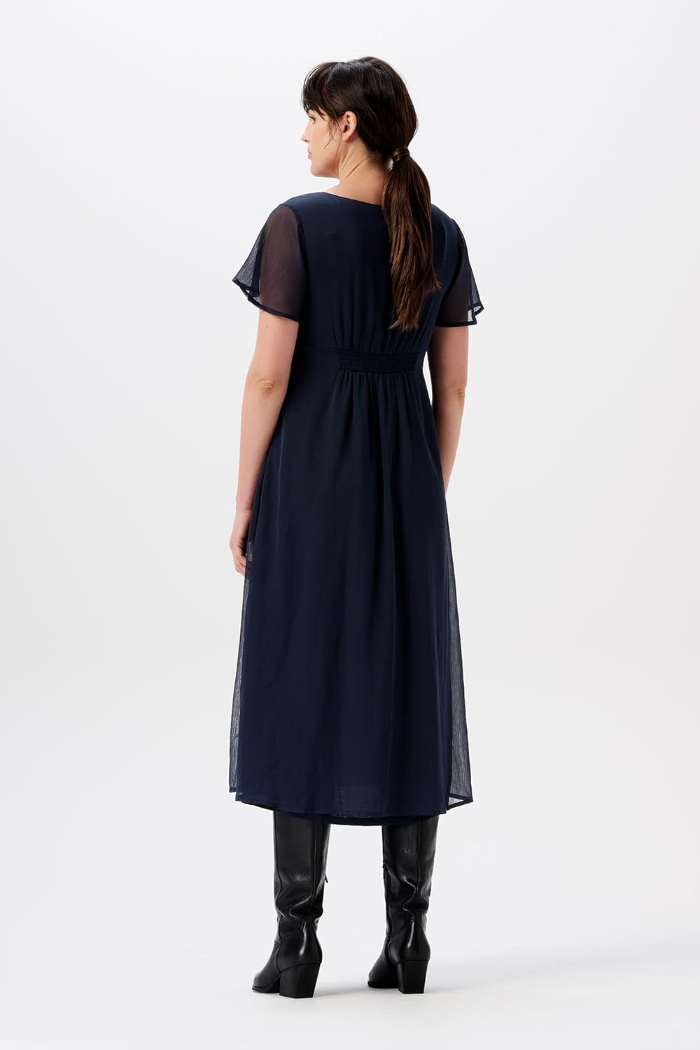 Noppies Damen Amelie Maxi Dress Ss Kleid XL Night - N146, XL Night - N146