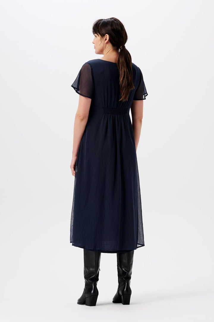 Noppies Damen Amelie Maxi Dress Ss Kleid XL Night - N146, XL Night - N146