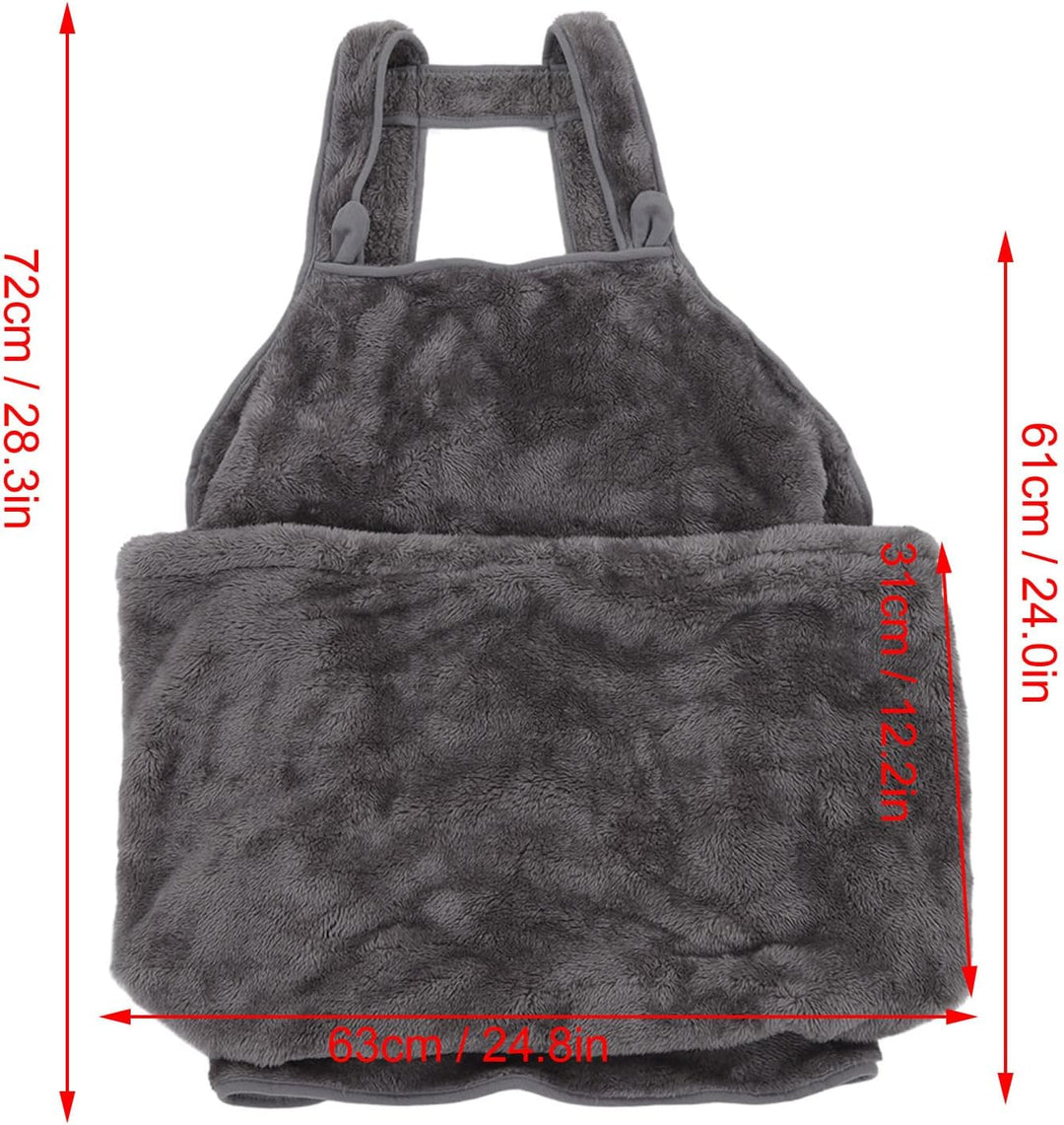 Pet Cat Sling, Polyesterfaser, Warmer, bequemer, tragbarer Pet Carrier Sling mit einziehbarem Seil f