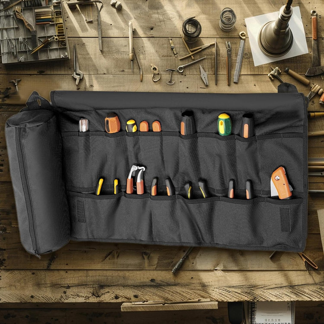Roll -up -Symbollbag Organizer, Werkzeugrollenbeutel Organizer | Verdickte faltbare wasserbeständige