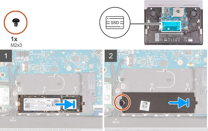 Deal4GO Slot 1/Slot 2 M.2 2280 SSD Kühlkörperabdeckung 5GDMJ 05GDMJ Thermal Shield Plate für Dell Al