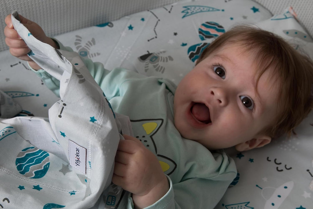 FlyIdeas Spannbettlaken für Kinderwagen Stubenwagen Moseskörbe 75x35 cm, 2 STK. - 2 Spannbettlaken P