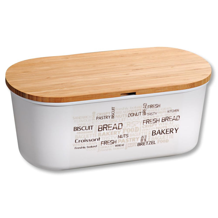 Kesper | Brotbox mit Bambus-Schneidebrett – Material: Kunststoff (PET), Bambus - FSC®-zertifiziert,