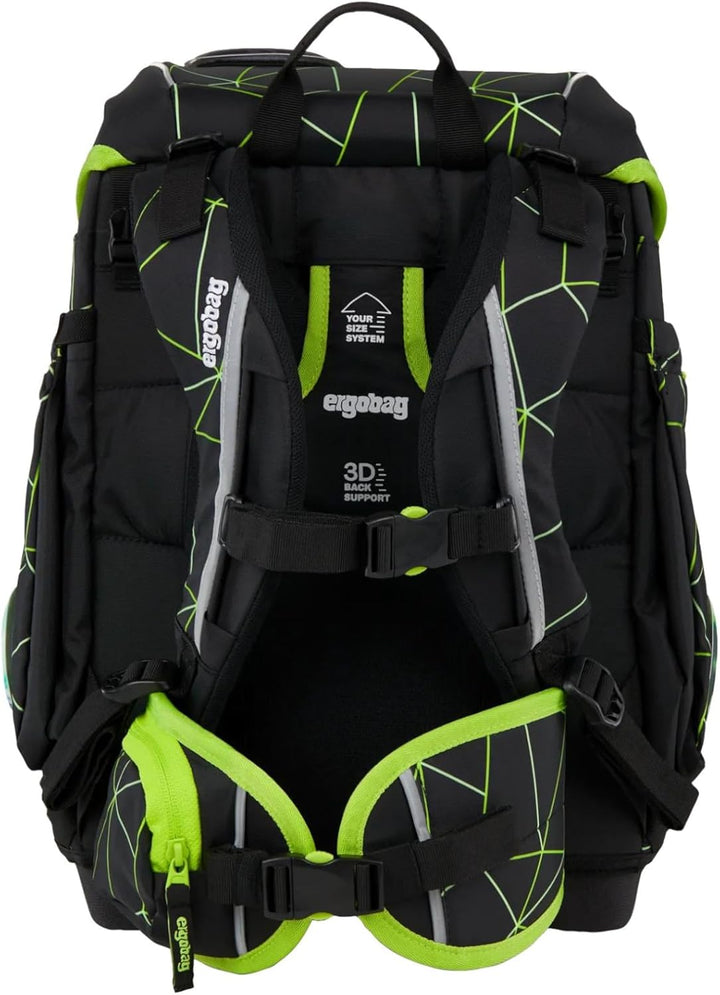 ergobag cubo Set ergonomischer Schulranzen, Vorgänger-Kollektion, klassisch 5-teilig 1. Klasse Grund