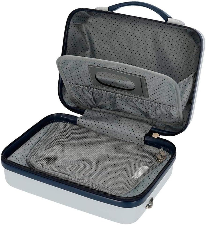 Disney Mickey Denim Kulturbeutel anpassbar mit Umhängetasche, Blau, 29 x 21 x 15 cm, starr, ABS 9,14