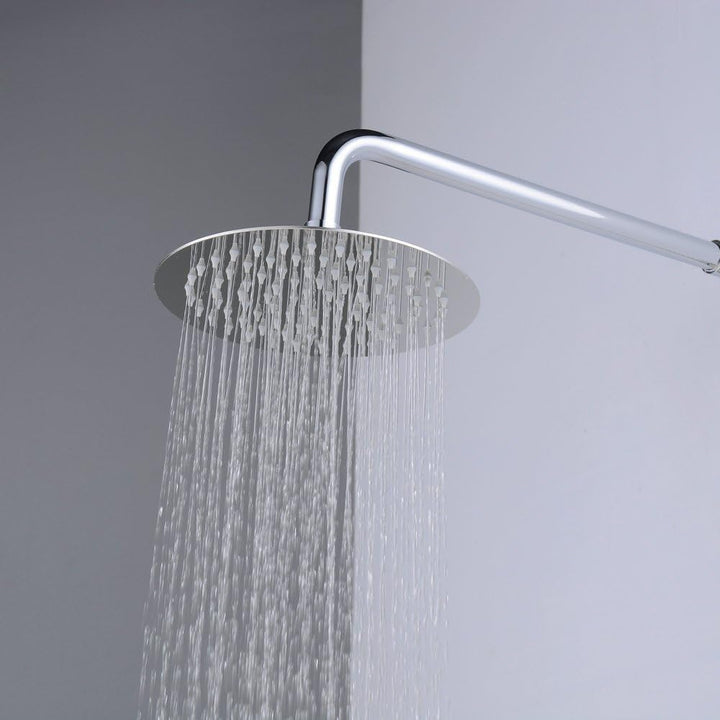 Hiendure® 25cm Runde Luxus Regendusche Einbauduschköpfe Edelstahl Duschkopf aus Edelstahl Spiegeleff