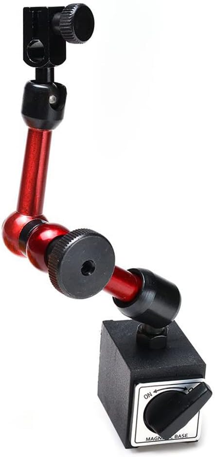 Tiardey 45x30x36mm Verstellbarer Magnetfuhalter für Digitale Messuhr - Rot