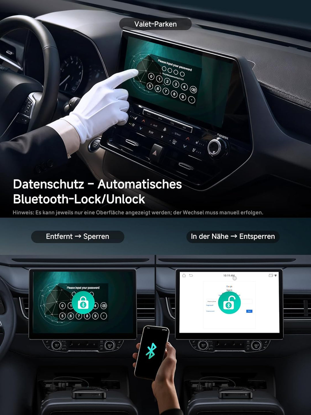 Wireless CarPlay Android Auto Adapter, 2G+16G AI Box CarPlay Für Autos mit Kabel-CarPlay, Integriert