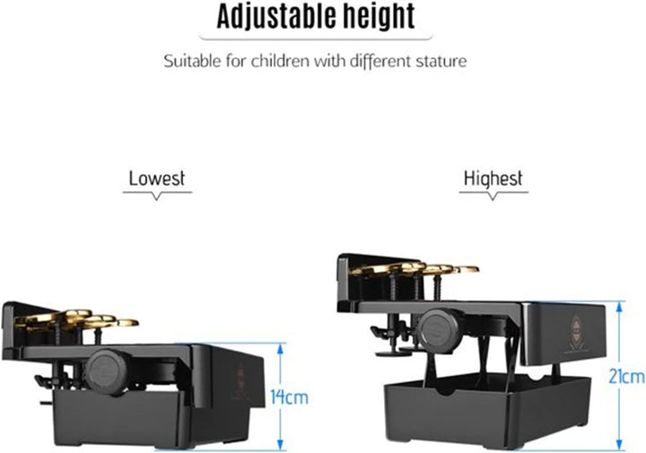Klavier Pedal Extender Bank Kinder Pedalerhöhung Einstellbar Höhe mit 3 Pedale Kinder Klavier Lehren