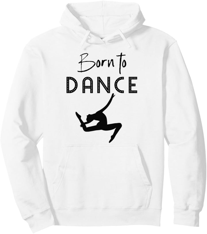 Geboren um zu tanzen Zitat / Liebe tanzen Silhouette Tänzer Pullover Hoodie