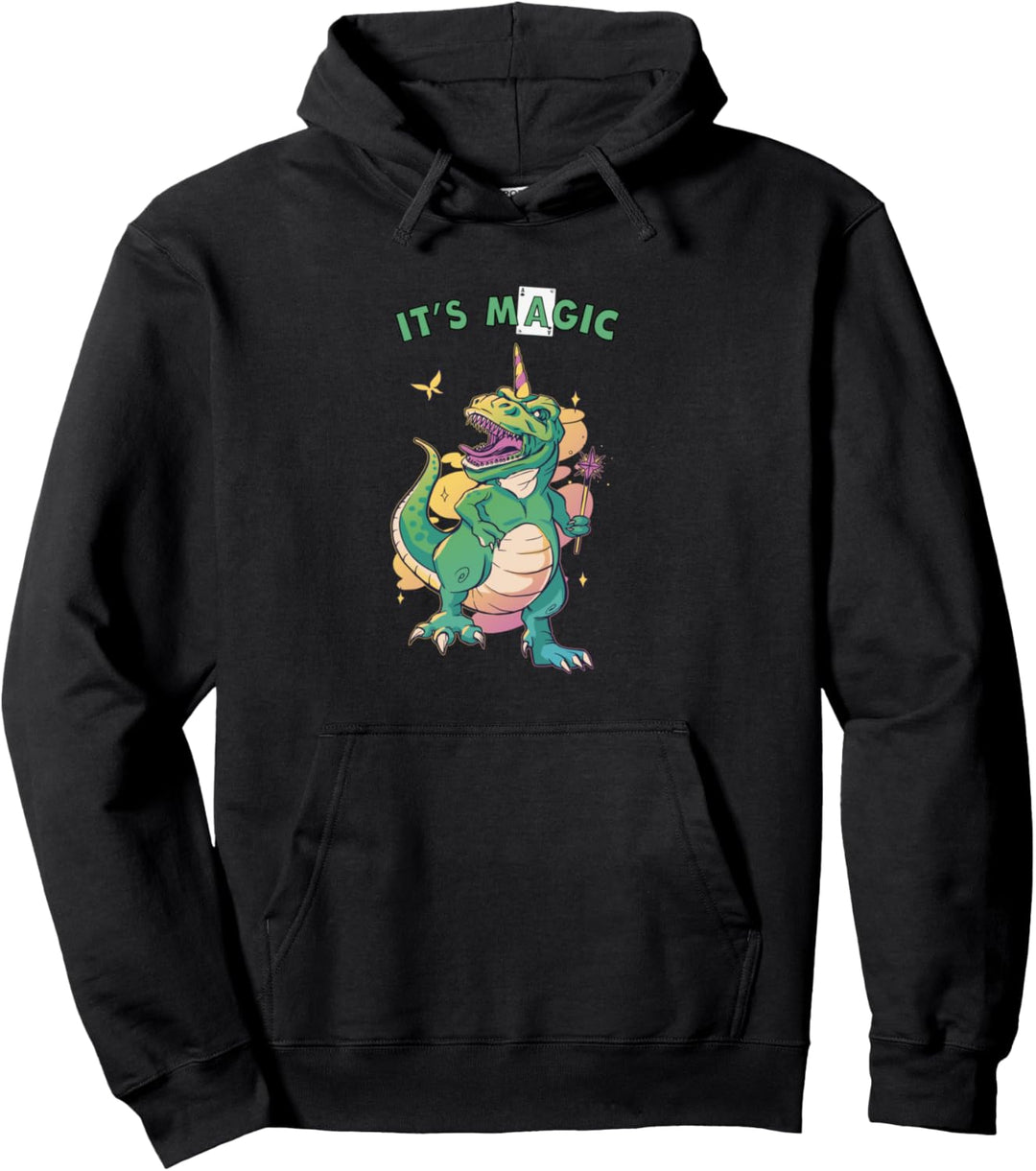 It's Magic T-Rex Pullover Hoodie