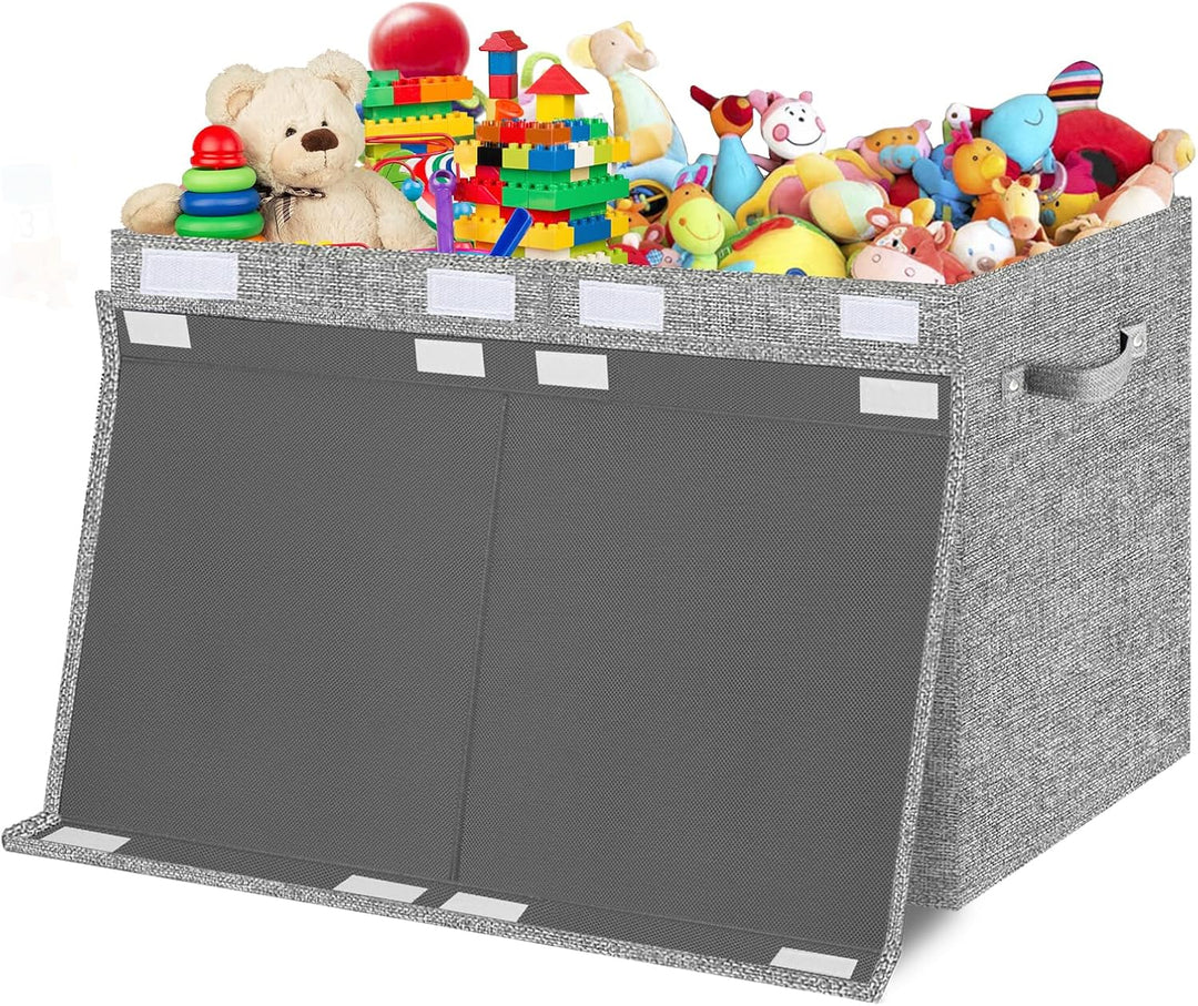 VERONLY Aufbewahrungsbox Spielzeugkiste mit Deckel Kinder - Aufbewahrungsboxen 83L Faltbar Aufbewahr