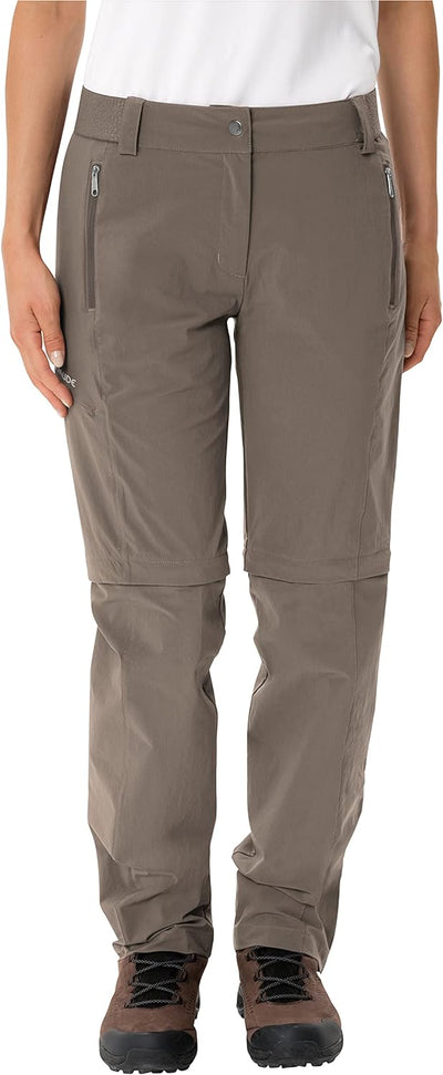 VAUDE Women's Farley Stretch Zo T-Zip Pants Ii Trousers 44 Kurz Coconut, 44 Kurz Coconut