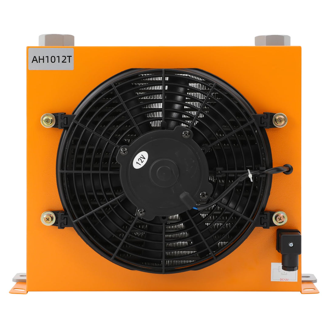 12V Hydraulischer Luftkühler Luftgekühlter Ölkühler, 120 W 100L/min Hydraulikölkühler Öl-Luftkühler,