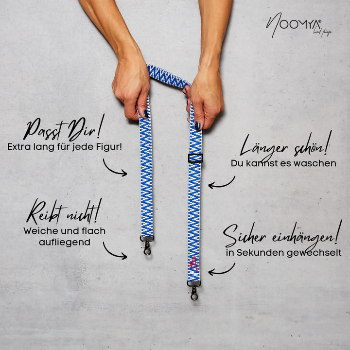 NOOMYA breite Handykette – Handyband universal zum Umhängen mit Adapter, Handy Band verstellbar & ab