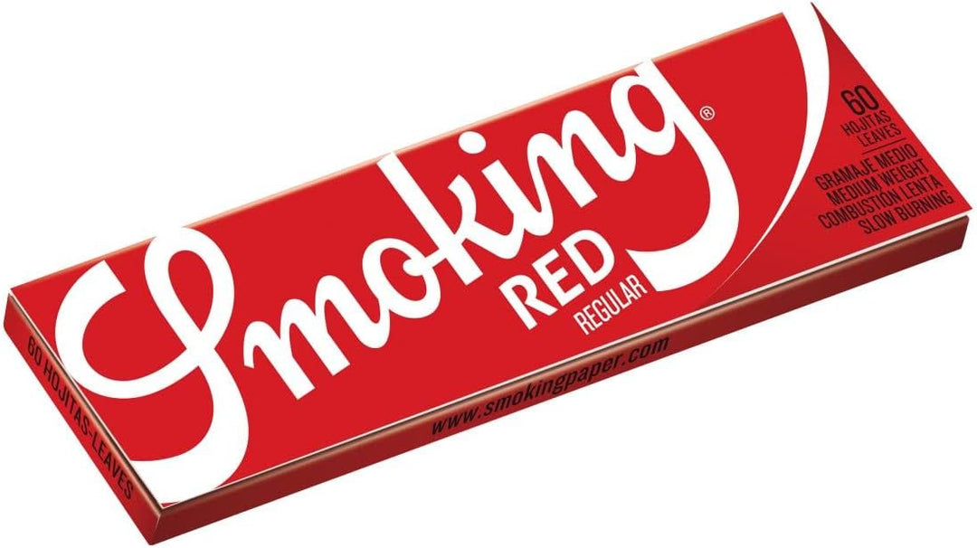 Smoking King Size Red 33 Blättchen FSC-Zertifiziert 100% pflanzliche Gummierung Raucherpapier