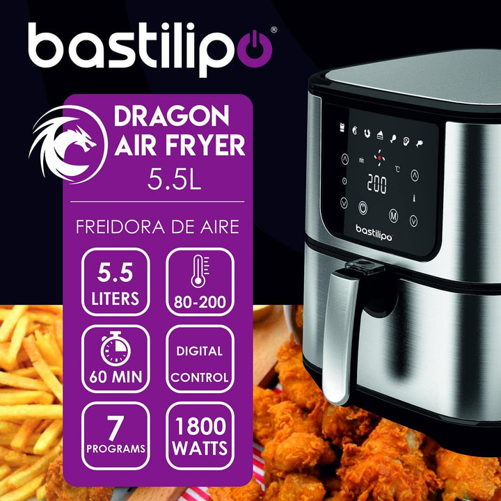 AF-1800, Dragon Air Fryer, Luftfritteuse, 5,5 Liter