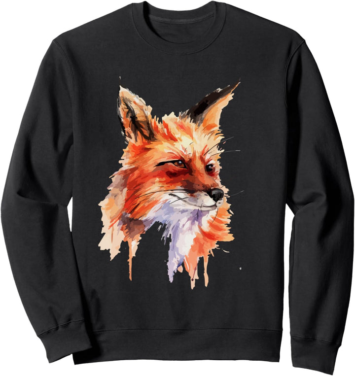 Fuchs , Handbemalter Fuchs Sweatshirt