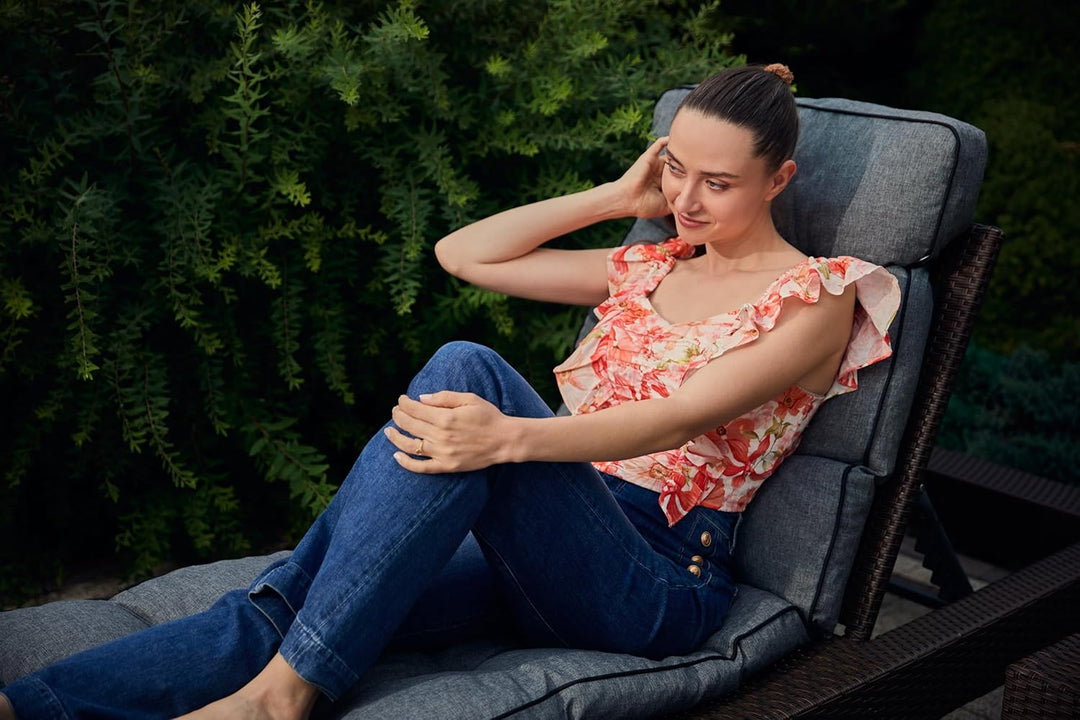 Liegenauflage, Auflage für Gartenliege 200 x 55 x 8 cm, Auflagen für Deckchair, Polsterauflage für S