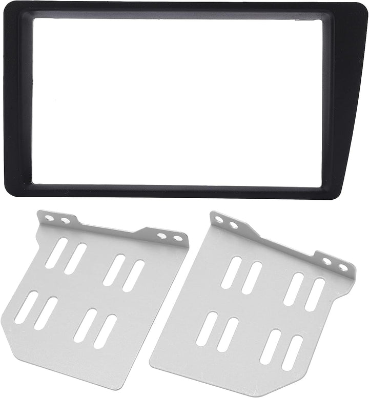 Qiilu Doppel-DIN-Installations-Dash-Kit, 2-DIN-Radio-Stereo-Armaturenbrett-Rahmenverkleidung, Ersatz