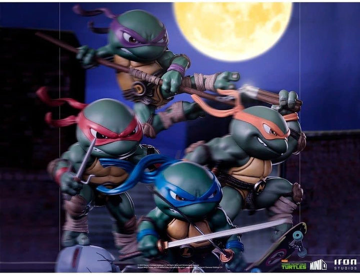 Iron Studios 84056 TMNT Raphael Minico statuen, Mehrfarbig