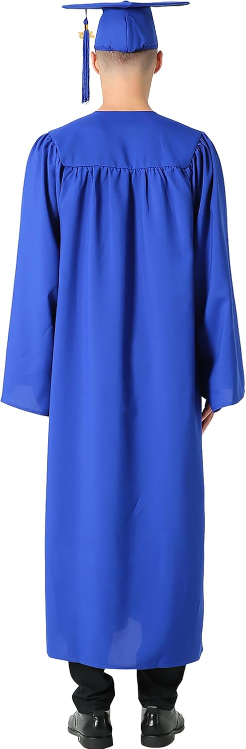 GraduationMall Abschluss Talar Doktorhut und Quaste 2024 für Hochschule und Bachelor Akademischer Ta